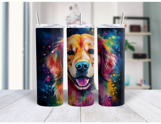 Retriever Alcohol Ink Tumbler