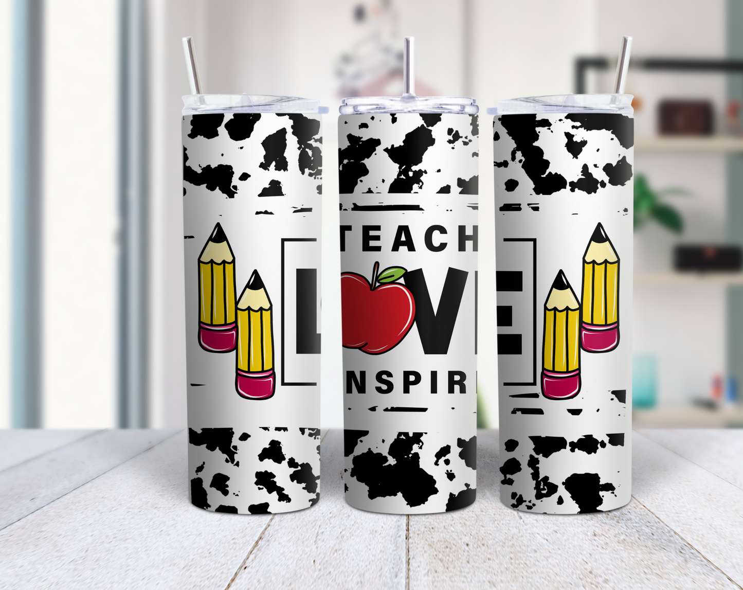 "Teach, Love, Inspire" Tumbler